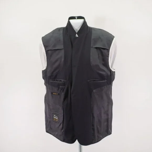 Jos A Bank Signature Gold Tailored‎ Fit Black Wool Herringbone 44R Suit Jacket 2